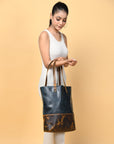 Green Women's Leather Tote