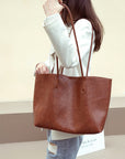 Design women's large capacity tote purse, vintage commuter shoulder bag, versatile underarm tote bag, top handle purse