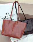 Design women's large capacity tote purse, vintage commuter shoulder bag, versatile underarm tote bag, top handle purse