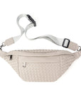 The Riley | Woven Leather Sling Bag