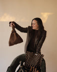 Brown Crochet Handbag