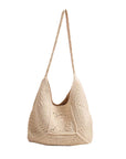 Raquel Crochet Hobo Shoulder Bag
