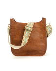 The Sailor | Zippered Crossbody Bag (Brown) - Pick Your Strap