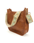 The Sailor | Zippered Crossbody Bag (Brown) - Pick Your Strap