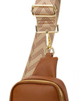 The Harlow | Sling Bag with Chevron Strap | 3 Colors