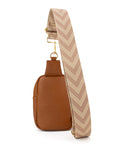 The Harlow | Sling Bag with Chevron Strap | 3 Colors