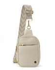 The Harlow | Sling Bag with Chevron Strap | 3 Colors