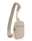 The Harlow | Sling Bag with Chevron Strap | 3 Colors