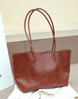 Design women's large capacity tote purse, vintage commuter shoulder bag, versatile underarm tote bag, top handle purse