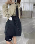 shoulder sports nylon bag waterproof multi-purpose drawstring shoulder bag storage large capacity yoga bag hobo
