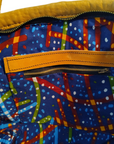 Nourishment Rectangular Handmade Laptop Work Sisal Straw Blue Basket Tote Handbag