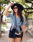 Clear Fringe Crossbody Handbag