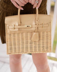 Margo Camel - Wicker Handbag