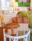 Margo Camel - Wicker Handbag