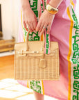 Margo Camel - Wicker Handbag