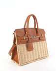 Margo Camel - Wicker Handbag