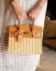 Margo Camel - Wicker Handbag