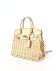 Margo Camel - Wicker Handbag