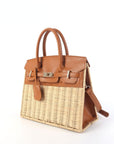 Margo Camel - Wicker Handbag