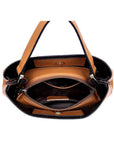 Elegant Genuine Leather Handbag - Fashionable Casual Leather Tote Purse & Shoulder Crossbody Bag for Women
