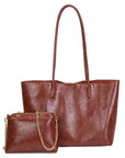 Design women's large capacity tote purse, vintage commuter shoulder bag, versatile underarm tote bag, top handle purse