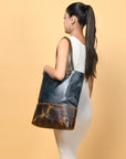 Green Women's Leather Tote