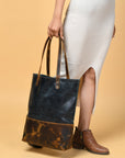 Green Women's Leather Tote
