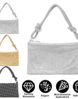 Women Glitter Evening Bags Shiny Rhinestone Lady Handbag Purses for Parties Wedding Cocktail
