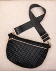 Vivienne Solid Woven Crossbody Sling Bag