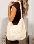 Raquel Crochet Hobo Shoulder Bag