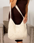 Raquel Crochet Hobo Shoulder Bag