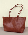 Design women's large capacity tote purse, vintage commuter shoulder bag, versatile underarm tote bag, top handle purse