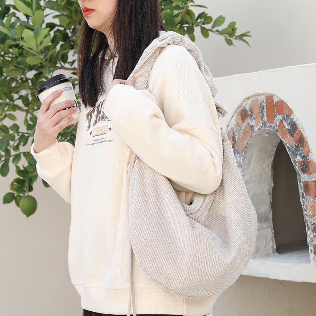 Pleated Hobo Shoulder Bag