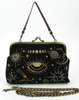 Clutches and Purses - Witchy Woman with Convertible Strap and Chain