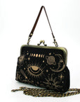 Clutches and Purses - Witchy Woman with Convertible Strap and Chain