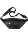 The Riley | Woven Leather Sling Bag