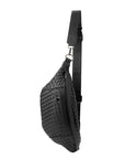 The Riley | Woven Leather Sling Bag