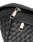 The Riley | Woven Leather Sling Bag