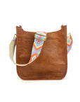 The Sailor | Zippered Crossbody Bag (Brown) - Pick Your Strap