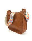 The Sailor | Zippered Crossbody Bag (Brown) - Pick Your Strap