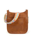 The Sailor | Zippered Crossbody Bag (Brown) - Pick Your Strap
