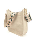 The Sailor | Zippered Crossbody Bag (Ivory) - Pick Your Strap