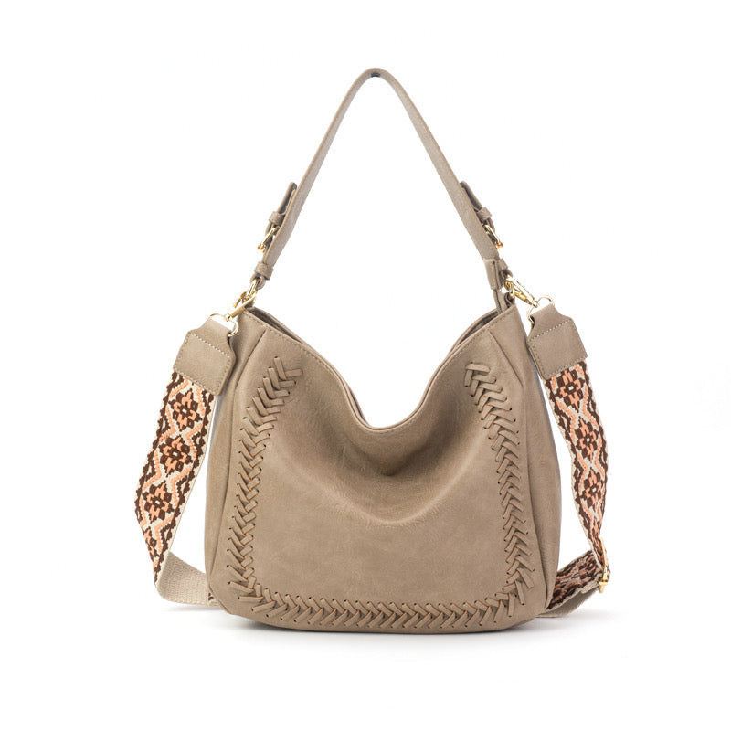 The Harper | Cross Stitch Messenger Bag