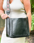The Harper | Cross Stitch Messenger Bag