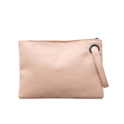 Nude oversized clutch