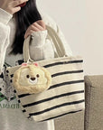 small tote bag for women, shoulder hobo purse small canvas tote bag beige