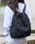shoulder sports nylon bag waterproof multi-purpose drawstring shoulder bag storage large capacity yoga bag hobo