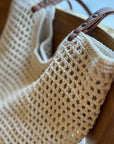 Grid-Knit Hobo