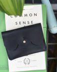 Scalloped Leather Card Carrier