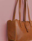 Scalloped Convertible Midsized Handbag